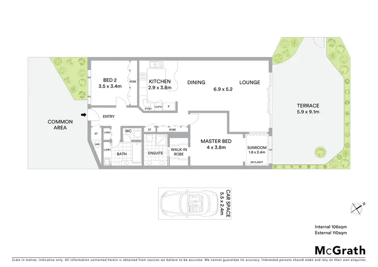 Floorplan of Homely apartment listing, 102/64-66 Eastern Beach Road, Geelong VIC 3220