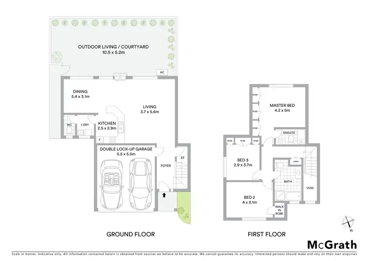 Floorplan of Homely townhouse listing, 7/29 Wood Street, Lane Cove NSW 2066