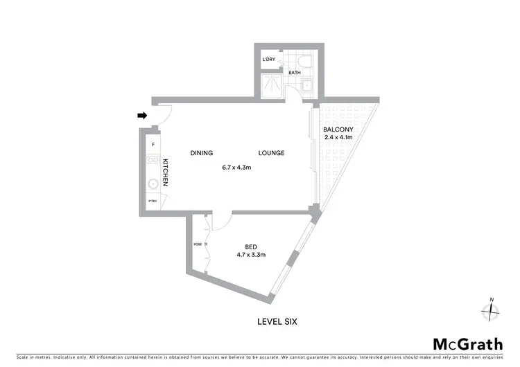 Floorplan of Homely apartment listing, 609/8 Glen Street, Milsons Point NSW 2061