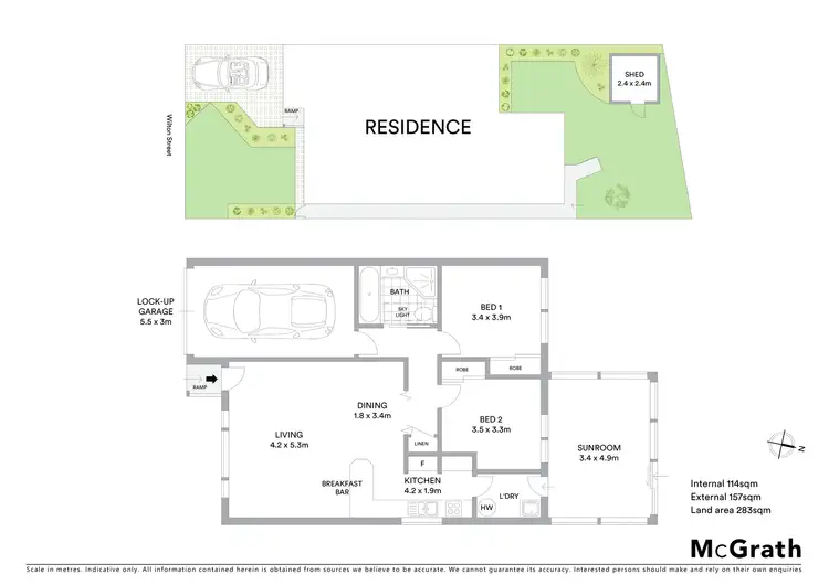 Floorplan of Homely villa listing, 69B Wilton Street, Merewether NSW 2291