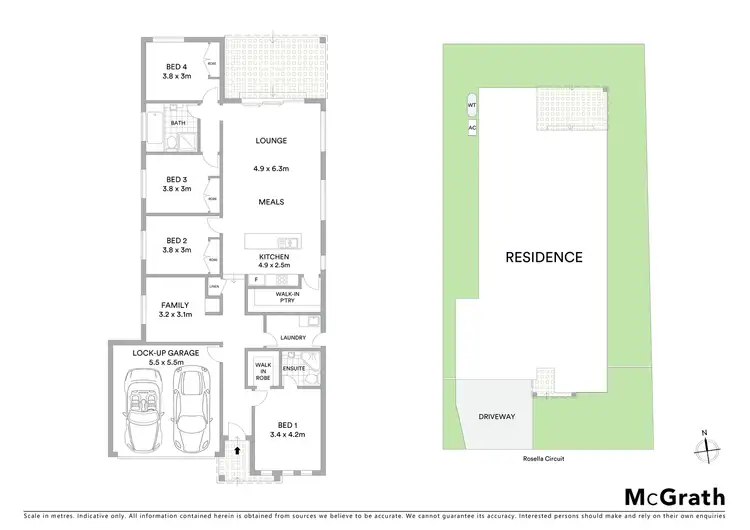 Floorplan of Homely house listing, 32 Rosella Circuit, Gregory Hills NSW 2557