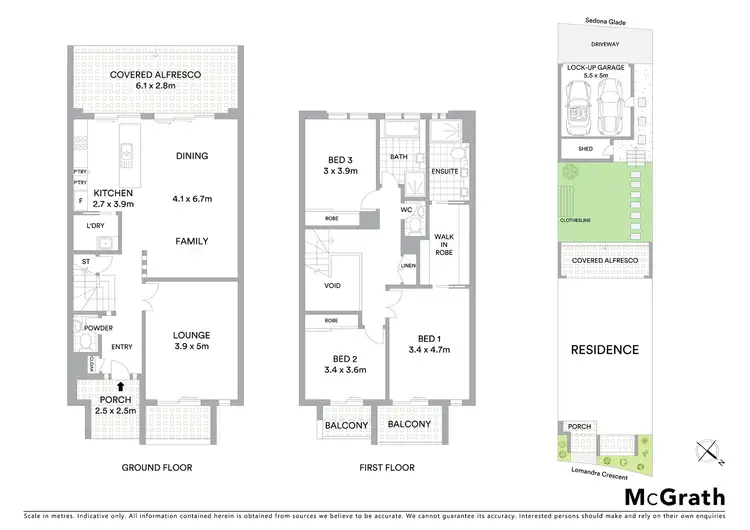 Floorplan of Homely house listing, 21 Lomandra Crescent, The Ponds NSW 2769
