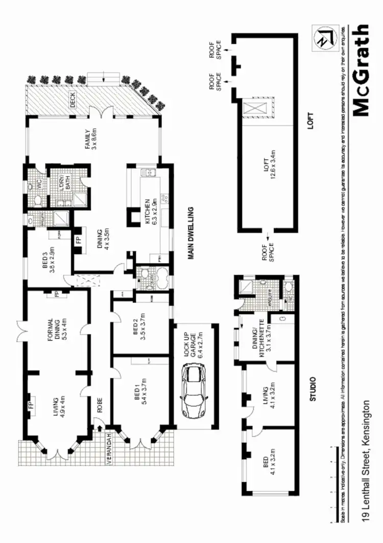 Floorplan of Homely house listing, 19 Lenthall Street, Kensington NSW 2033