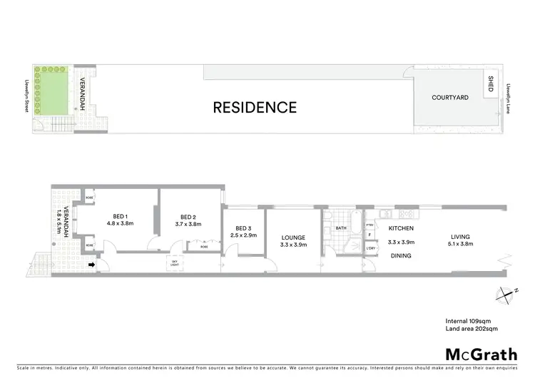 Floorplan of Homely house listing, 57 Llewellyn Street, Marrickville NSW 2204