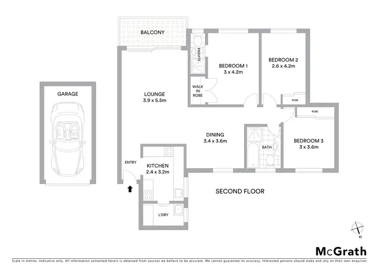 Floorplan of Homely apartment listing, 16/83 Florence Street, Hornsby NSW 2077