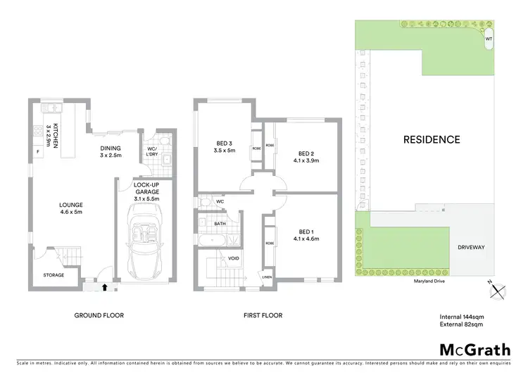 Floorplan of Homely townhouse listing, 1/161 Maryland Drive, Maryland NSW 2287