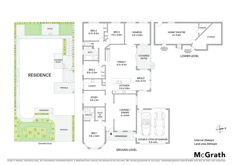 Floorplan of Homely house listing, 5 Carmella Close, Chirnside Park VIC 3116