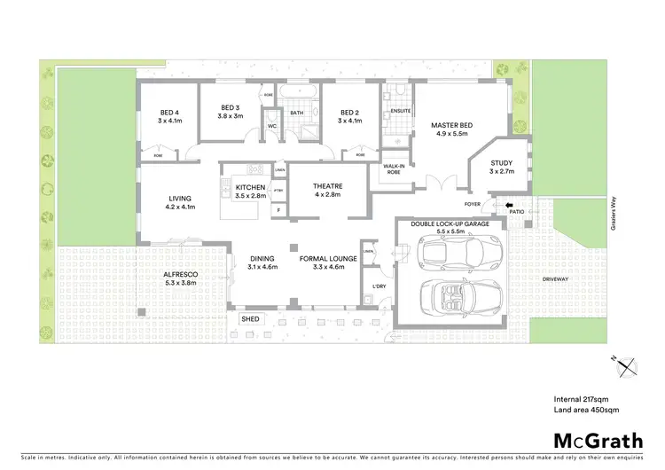 Floorplan of Homely house listing, 6 Graziers Way, Carnes Hill NSW 2171