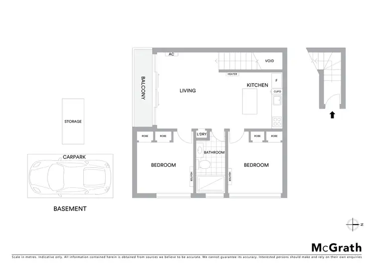 Floorplan of Homely apartment listing, 406B/21 Inkerman Street, St Kilda VIC 3182