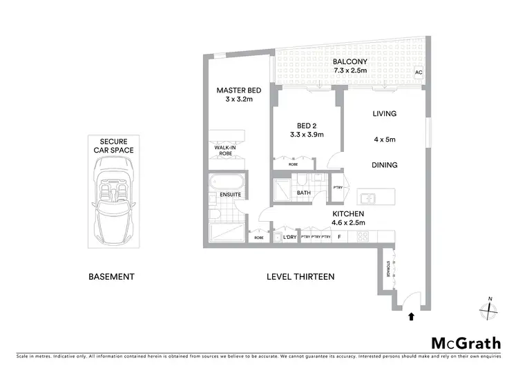 Floorplan of Homely apartment listing, 1301/6A Atkinson Street, Liverpool NSW 2170