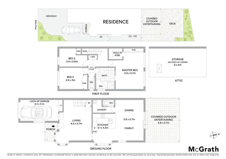 Floorplan of Homely townhouse listing, 3A Bolta Place, Cromer NSW 2099