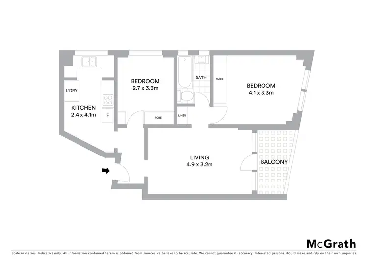 Floorplan of Homely apartment listing, 2/82 Birriga Road, Bellevue Hill NSW 2023