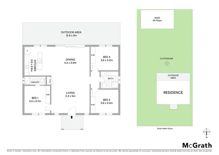 Floorplan of Homely house listing, 5 Brian Heber Grove, Mudgee NSW 2850