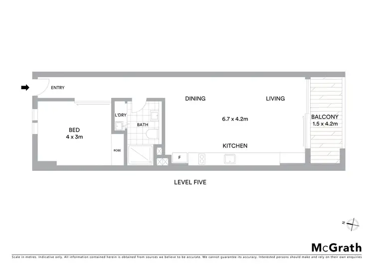 Floorplan of Homely unit listing, 504/171 Maroubra Road, Maroubra NSW 2035