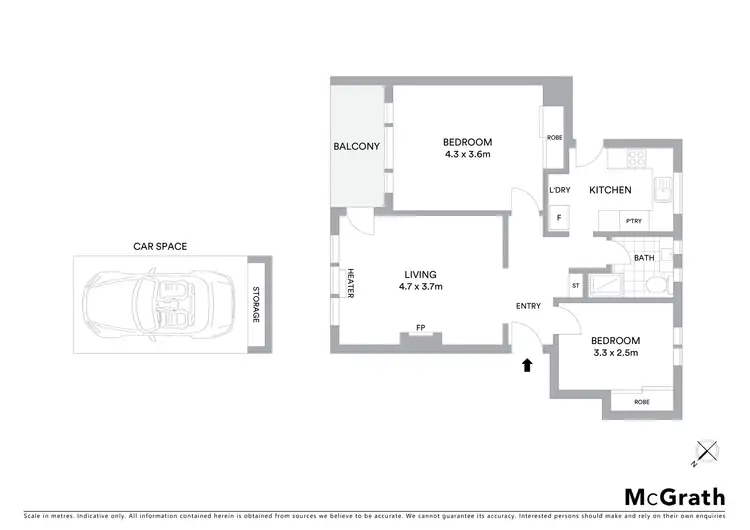 Floorplan of Homely apartment listing, 17/145 Fitzroy Street, St Kilda VIC 3182