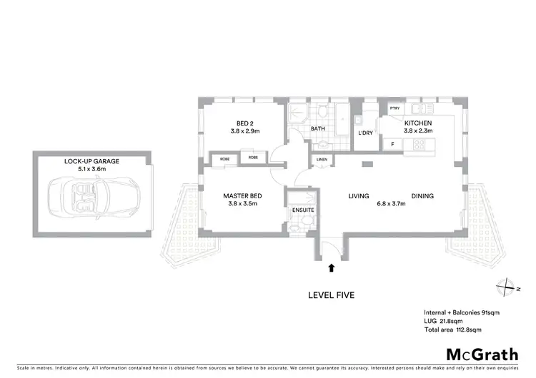 Floorplan of Homely apartment listing, 15/33 Malvern Avenue, Manly NSW 2095
