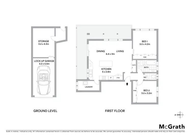 Floorplan of Homely unit listing, 3/99 First Avenue, Sawtell NSW 2452