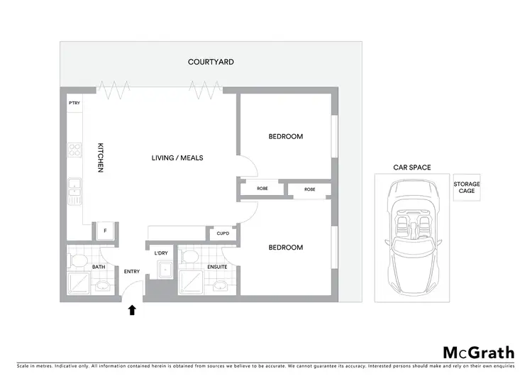 Floorplan of Homely apartment listing, 2/23 Irving Avenue, Prahran VIC 3181