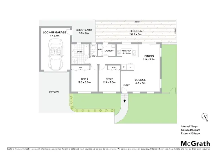 Floorplan of Homely townhouse listing, 2/64 Thorpe Avenue, Queanbeyan NSW 2620