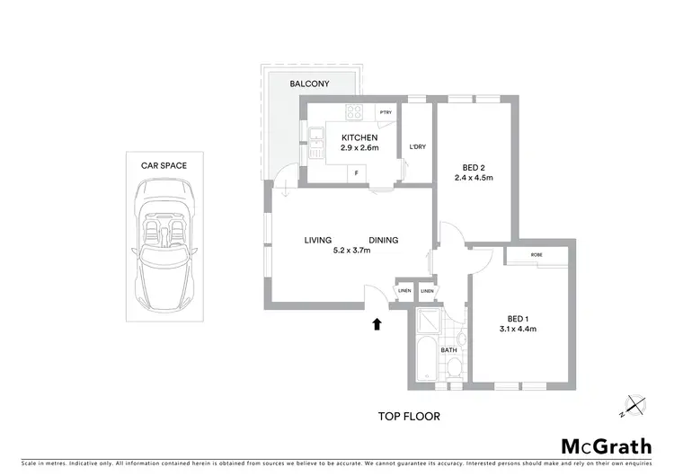 Floorplan of Homely apartment listing, 7/4 Church Street, Ashfield NSW 2131