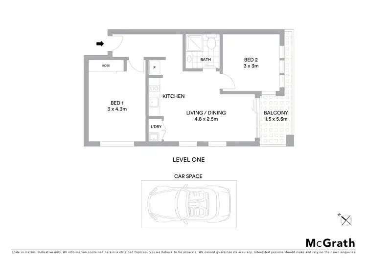 Floorplan of Homely apartment listing, 107/7 Brighton Road, St Kilda VIC 3182
