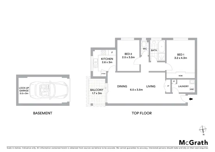 Floorplan of Homely apartment listing, 17/10 Gosport Street, Cronulla NSW 2230
