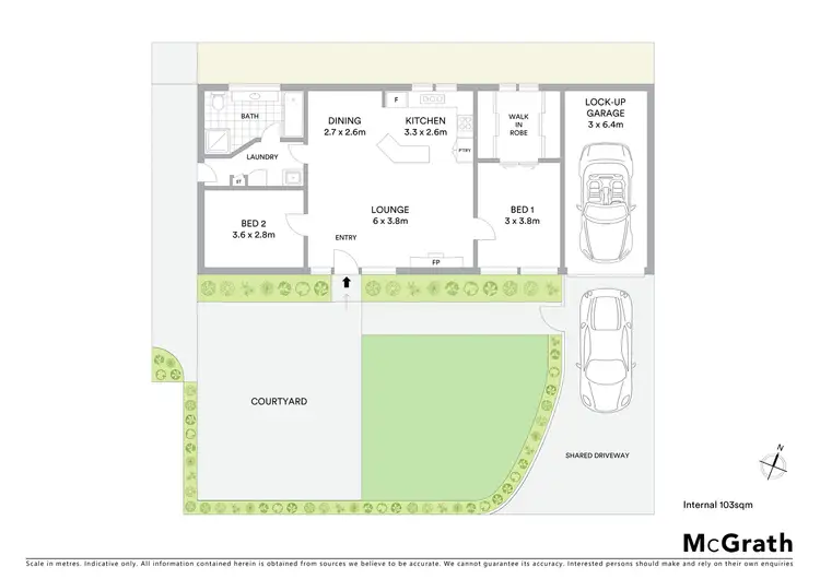 Floorplan of Homely unit listing, 2/110 Church Street, Hamlyn Heights VIC 3215