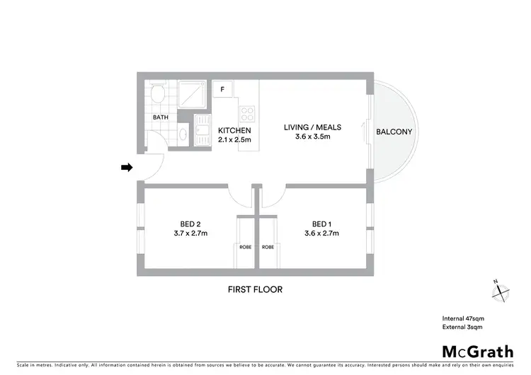 Floorplan of Homely apartment listing, 7/42-44 Kitchener Road, Long Jetty NSW 2261