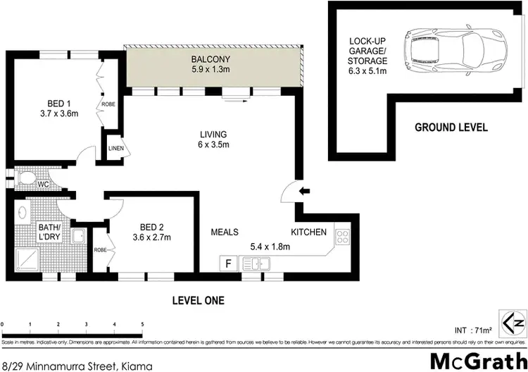 Floorplan of Homely apartment listing, 8/29 Minnamurra Street, Kiama NSW 2533