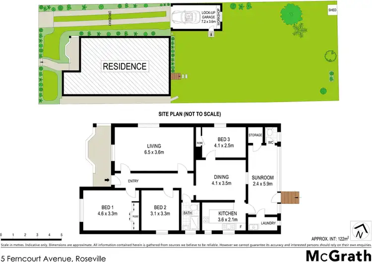 Floorplan of Homely house listing, 5 Ferncourt Avenue, Roseville NSW 2069