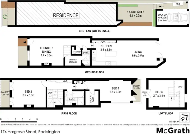 Floorplan of Homely house listing, 174 Hargrave Street, Paddington NSW 2021