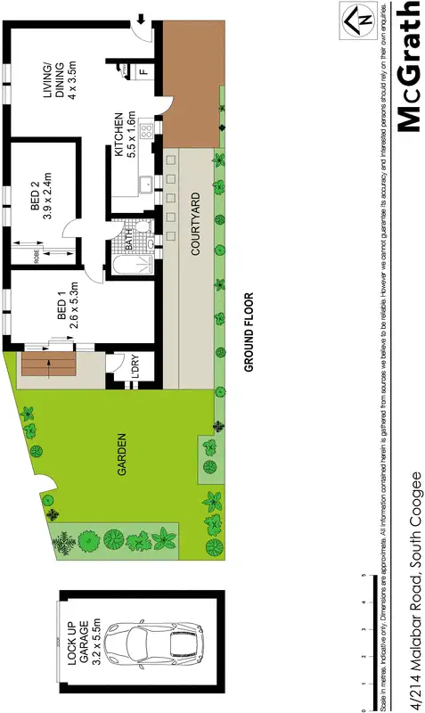 Floorplan of Homely apartment listing, 4/214 Malabar Road, South Coogee NSW 2034