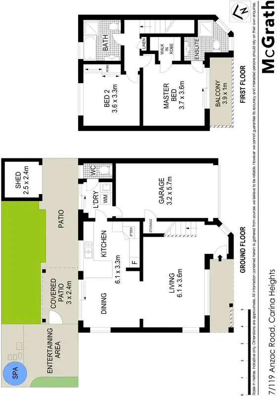 Floorplan of Homely townhouse listing, 7/119 Anzac Road, Carina Heights QLD 4152