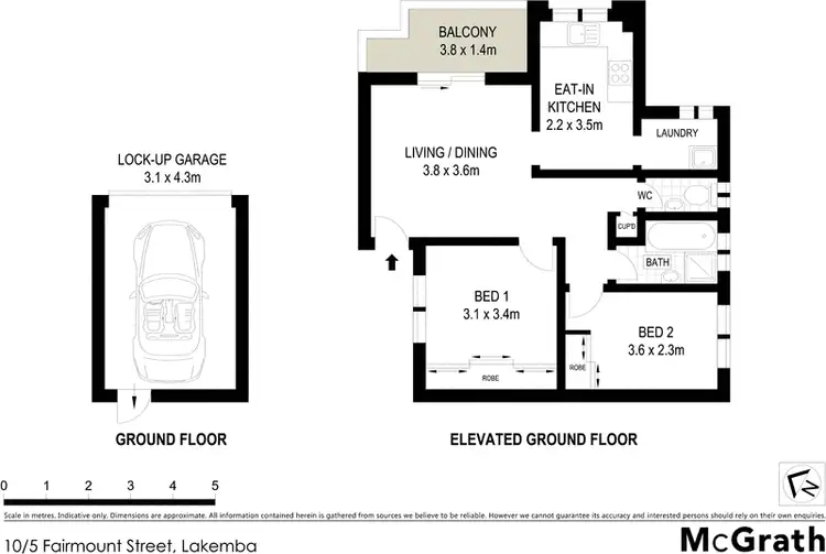 Floorplan of Homely apartment listing, 10/5 Fairmount Street, Lakemba NSW 2195