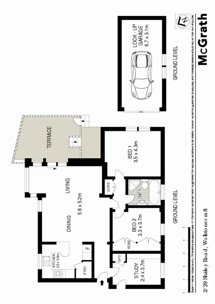 Floorplan of Homely apartment listing, 2/29 Shirley Road, Wollstonecraft NSW 2065
