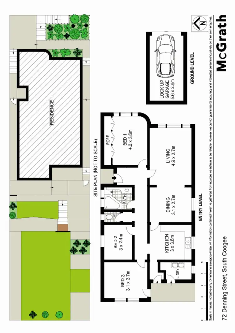 Floorplan of Homely house listing, 72 Denning Street, South Coogee NSW 2034