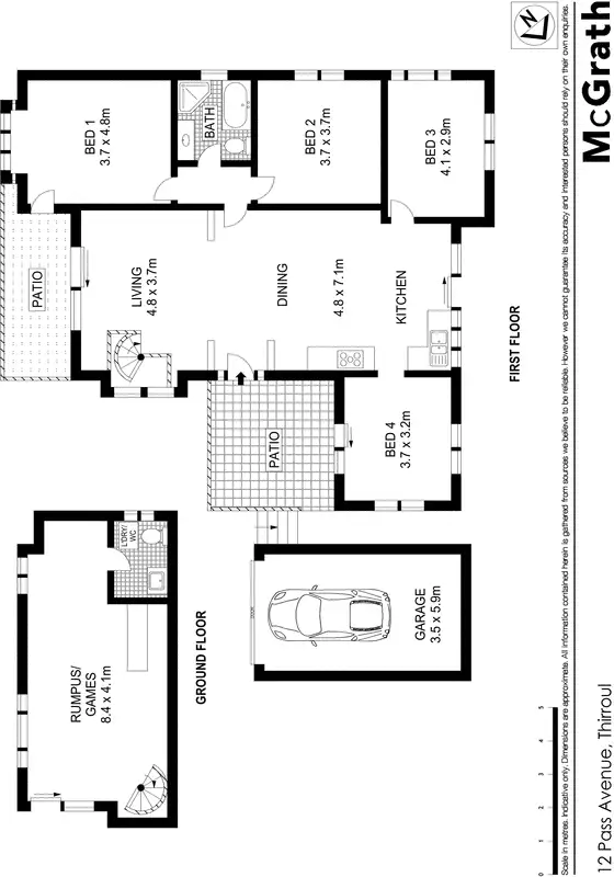 Floorplan of Homely house listing, 12 Pass Avenue, Thirroul NSW 2515