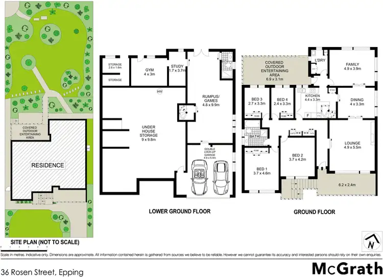 Floorplan of Homely house listing, 36 Rosen Street, Epping NSW 2121