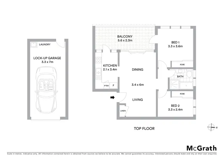 Floorplan of Homely apartment listing, 10/17 Grafton Crescent, Dee Why NSW 2099