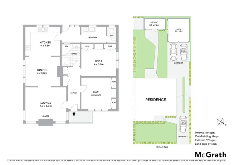 Floorplan of Homely house listing, 12 Ballarat Road, Hamlyn Heights VIC 3215