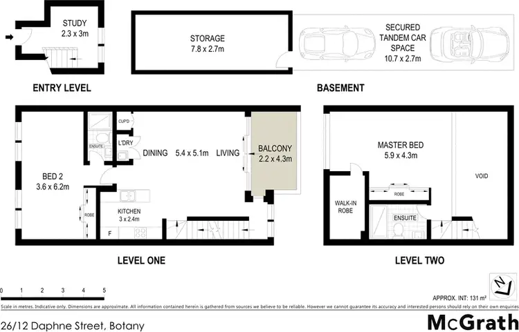Floorplan of Homely apartment listing, 26/12 Daphne Street, Botany NSW 2019