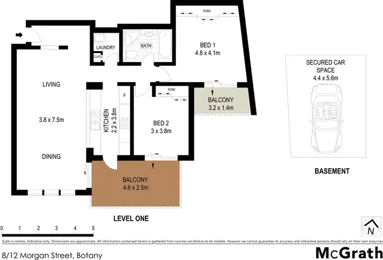 Floorplan of Homely apartment listing, 8/12 Morgan Street, Botany NSW 2019