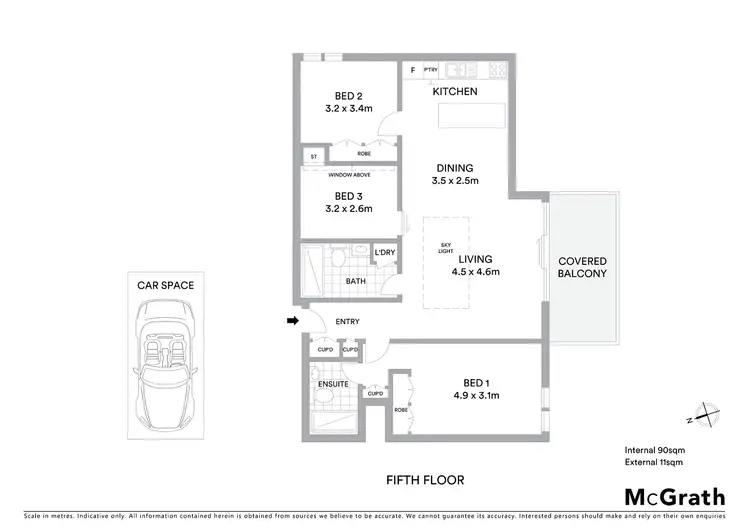 Floorplan of Homely apartment listing, 509F/7 Greeves Street, St Kilda VIC 3182