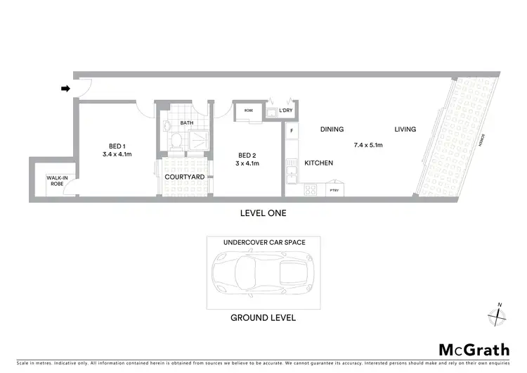 Floorplan of Homely apartment listing, 4/298 St Kilda Road, St Kilda VIC 3182
