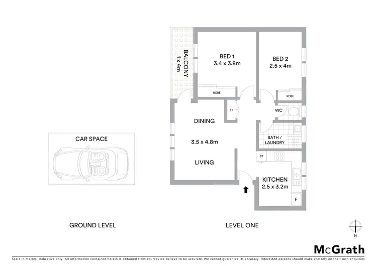 Floorplan of Homely apartment listing, 3/107 Grosvenor Street, Balaclava VIC 3183