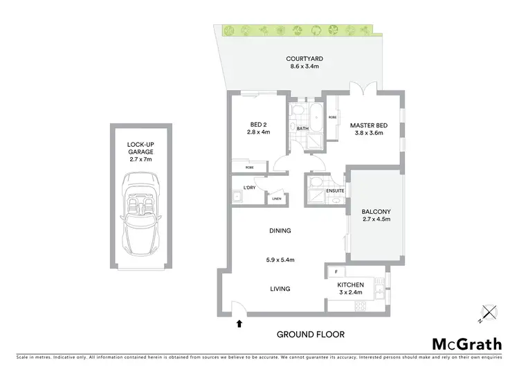 Floorplan of Homely apartment listing, 6/6 Blake Street, Kogarah NSW 2217