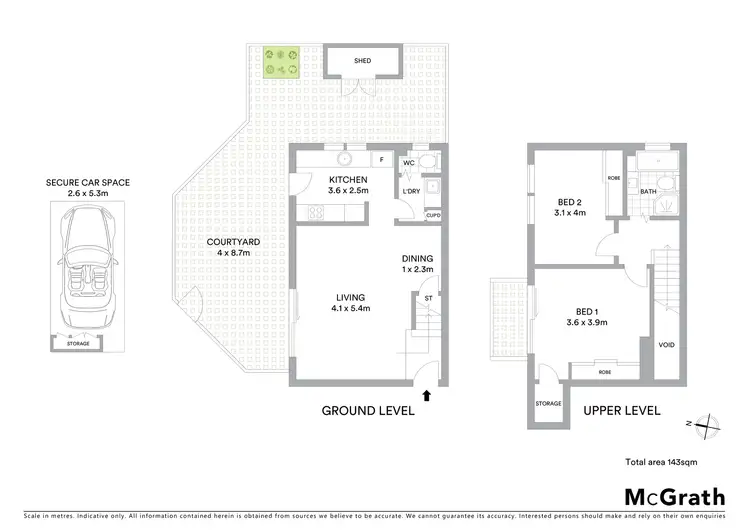 Floorplan of Homely apartment listing, 4/36 Rosalind Street, Cammeray NSW 2062
