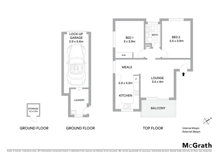 Floorplan of Homely apartment listing, 10/41 Morgan Street, Merewether NSW 2291