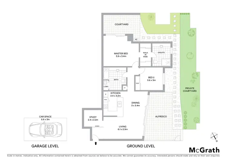 Floorplan of Homely apartment listing, 2/74 Dengate Lane, St Lucia QLD 4067