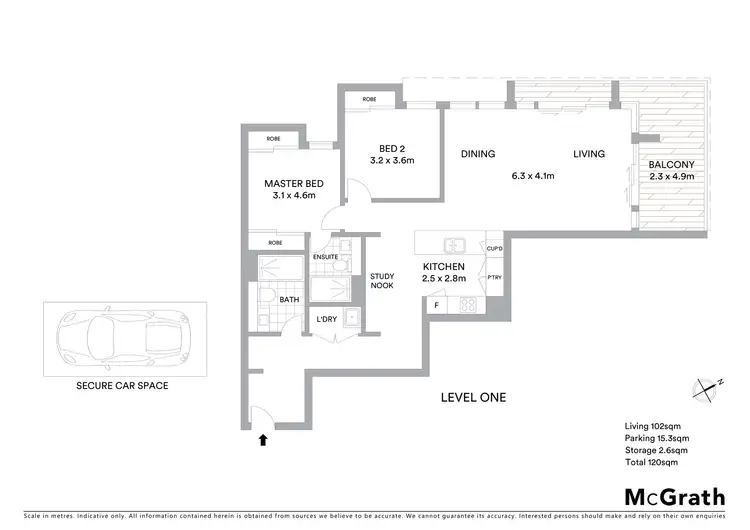 Floorplan of Homely apartment listing, 103/19 Turramurra Avenue, Turramurra NSW 2074